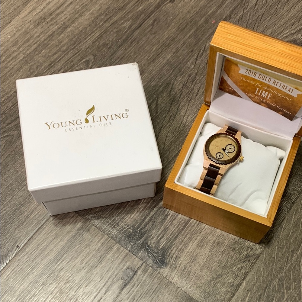 Young Living Wooden Women’s watch
